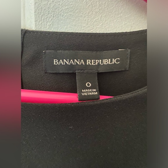 Banana Republic Black Button Up Long Sleeve Dress - Picture 3 of 3